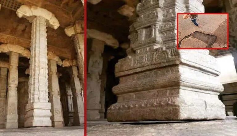 El misterioso «Pilar flotante» hallado en un templo de la India